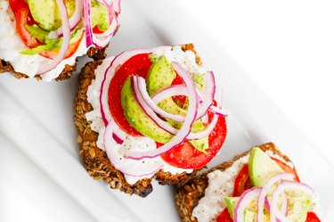 Avocado Toast With Cottage Cheese and Tomatoes
