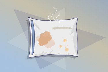 Illustration of a dirty pillow